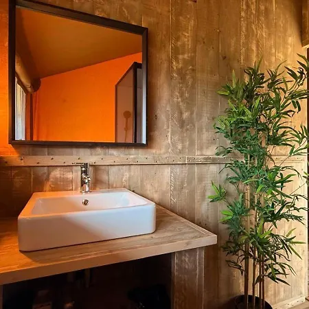 Glamping La Yurta Nel Luxe Ingerichte 4persoons Belltent Campsite Torino di Sangro