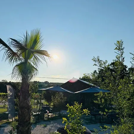 캠프장 Glamping La Yurta Nel Luxe Ingerichte 4persoons Belltent 토리노 디 산그로