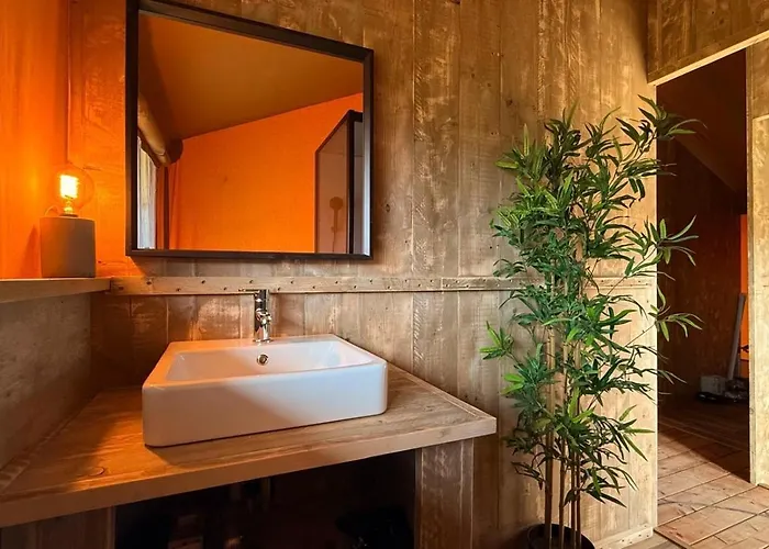 Glamping La Yurta Nel Luxe Ingerichte 4persoons Belltent Kemping Torino di Sangro