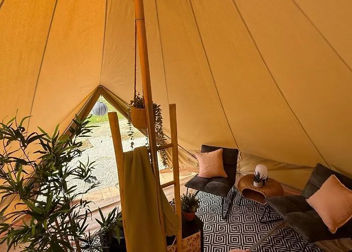 Glamping La Yurta Nel Luxe Ingerichte 4persoons Belltent Kemping